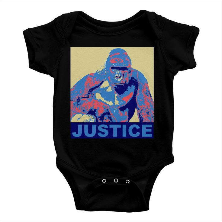 Justice For Harambe Rip Poster Baby Onesie
