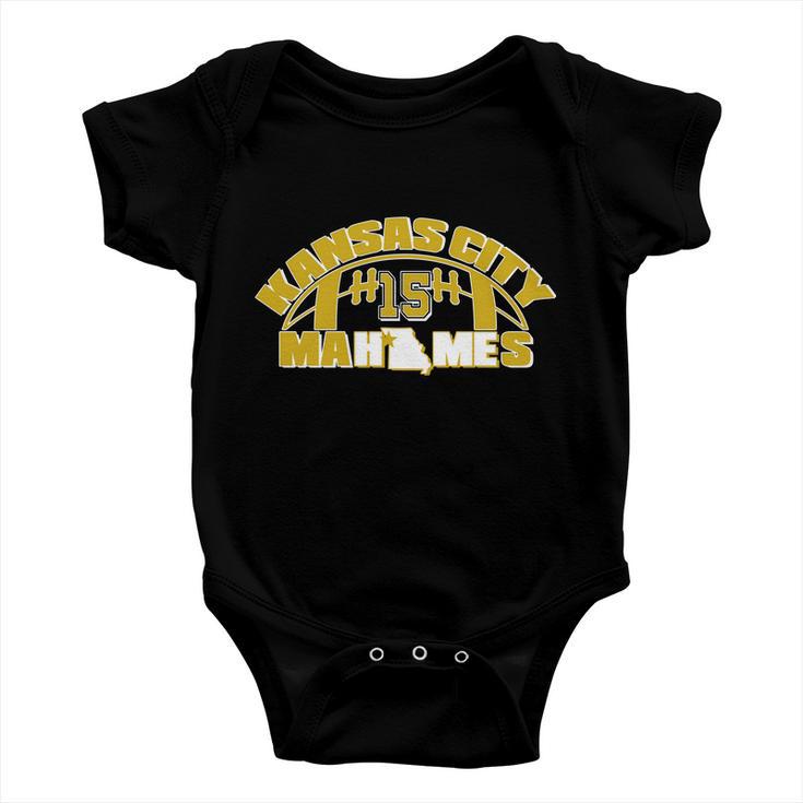 Kansas City Mahomes Football Fan Baby Onesie