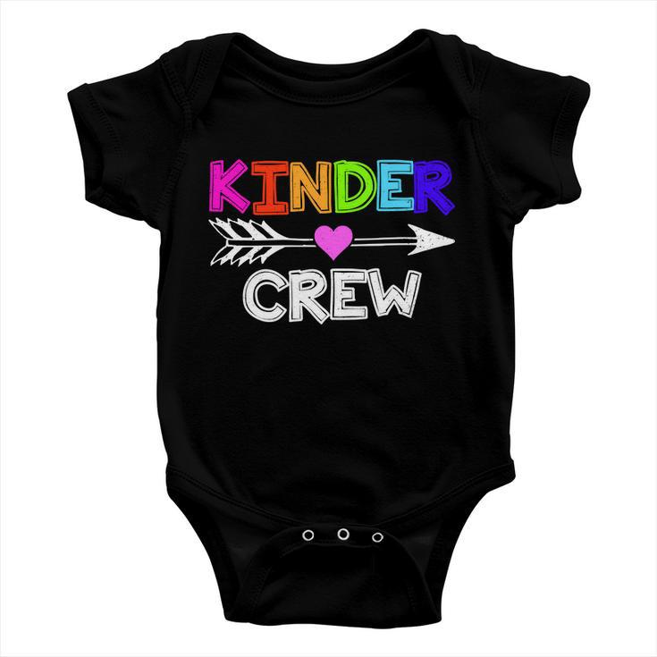 Kinder Crew Kindergarten Teacher Tshirt Baby Onesie