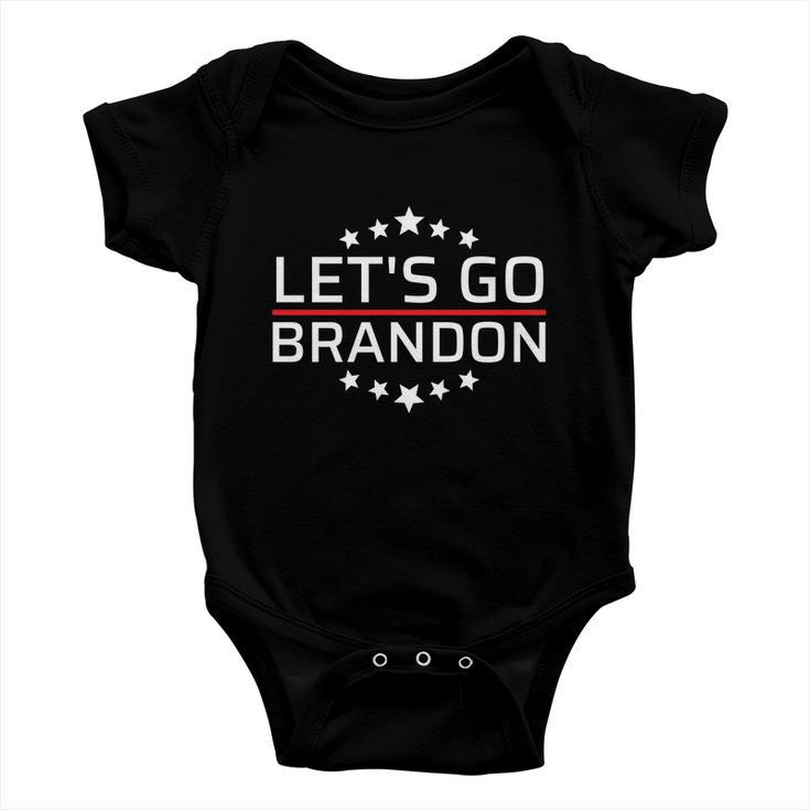 Lets Go Brandon Lets Go Brandon Lets Go Brandon Lets Go Brandon Baby Onesie