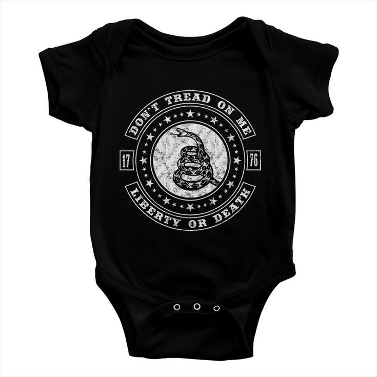 Liberty Or Death 1776 Dont Tread On Me Baby Onesie