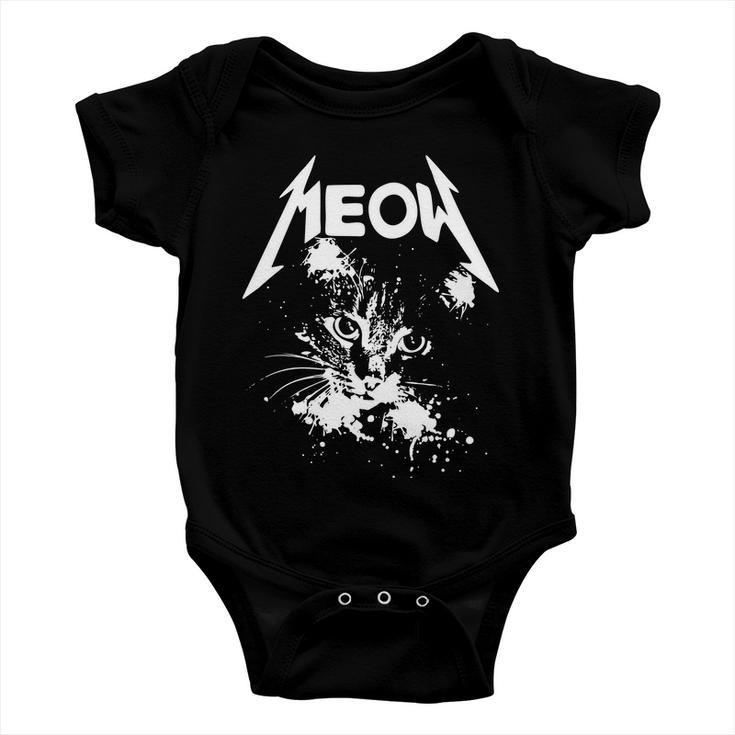 Lightning Cat Meow Logo Tshirt Baby Onesie