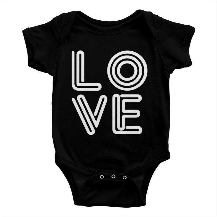 Love Valentines Day Word Logo Tshirt Baby Onesie