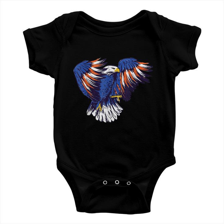 Merica Eagle Mullet 4Th Of July American Flag Gift V2 Baby Onesie