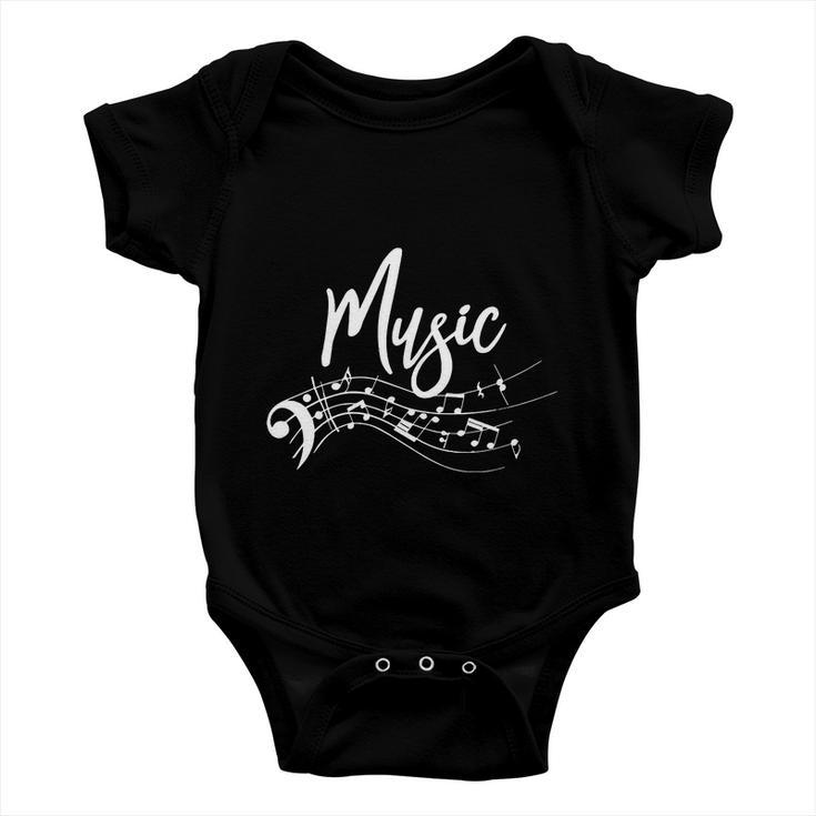 Music Notes V2 Baby Onesie