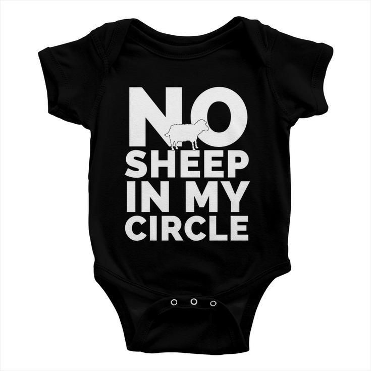 No Sheep In My Circle Tshirt Baby Onesie