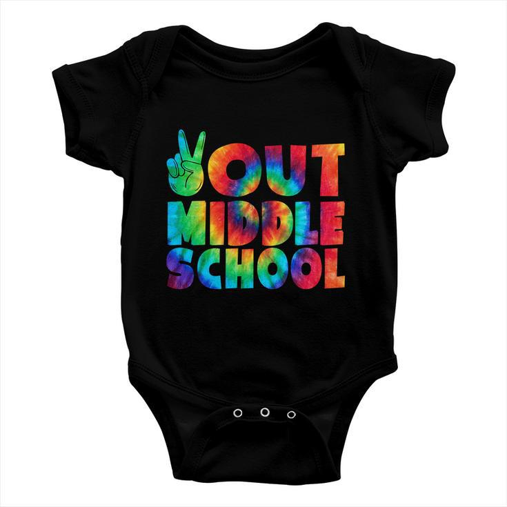 Peace Out Middle School Graduation Happy Last Day Of School Gift Baby Onesie