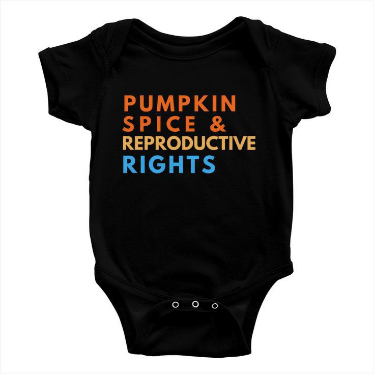 Pumpkin Spice And Reproductive Rights For Halloween Party Gift Baby Onesie