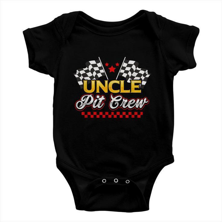 Race Car Birthday Party Racing Family Uncle Pit Crew Baby Onesie