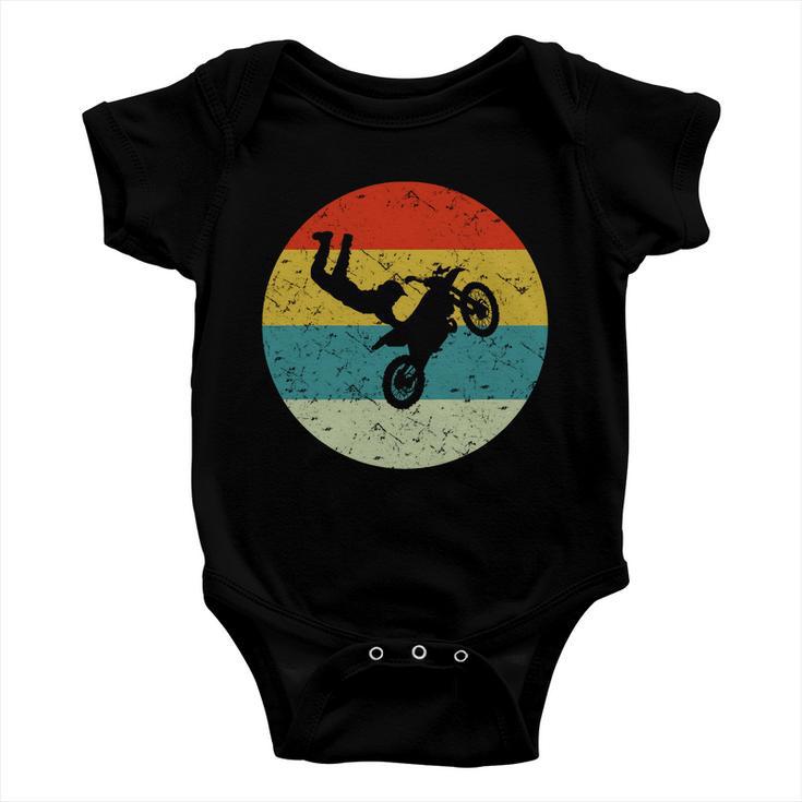 Retro Vintage Motorbike Baby Onesie