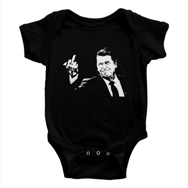 Ronald Reagan Flipping Tshirt Baby Onesie