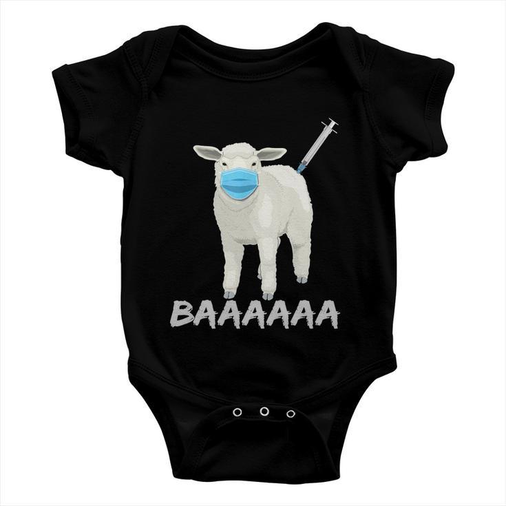 Sheep Or Sheeple Anti Vaccine And Mask Tshirt Baby Onesie