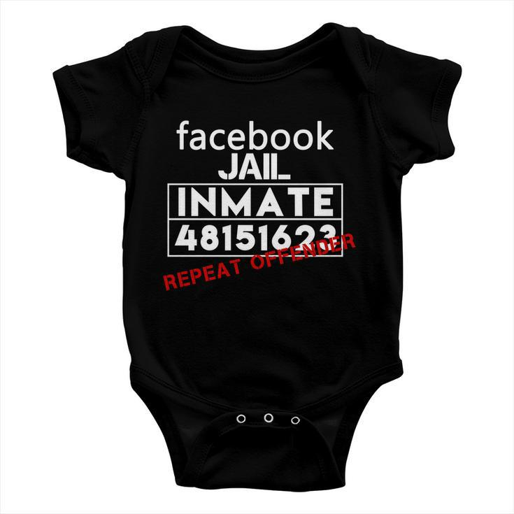 Social Media Jail Inmate Repeat Offender Baby Onesie