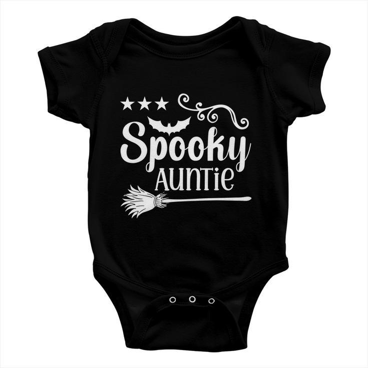 Spooky Auntie Halloween Quote Baby Onesie