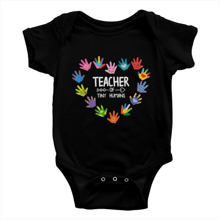 Teacher Of Tiny Humans Kindergarten Preschool Teacher Baby Onesie