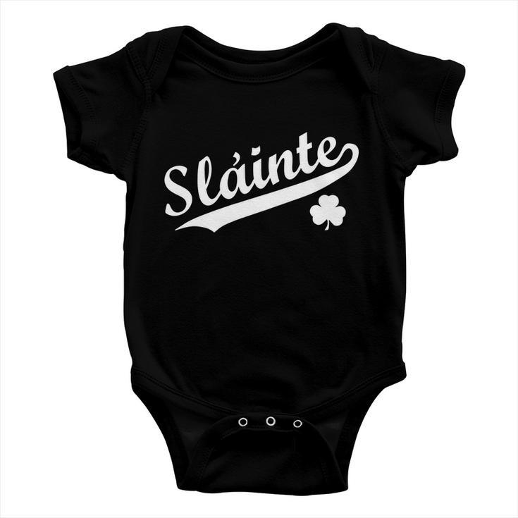 Team Slainte Irish Clover St Patricks Day Baby Onesie