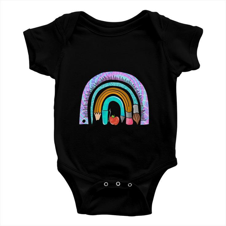 The Future Of The World Is In My Classroom Rainbow Graphic Plus Size Shirt Baby Onesie