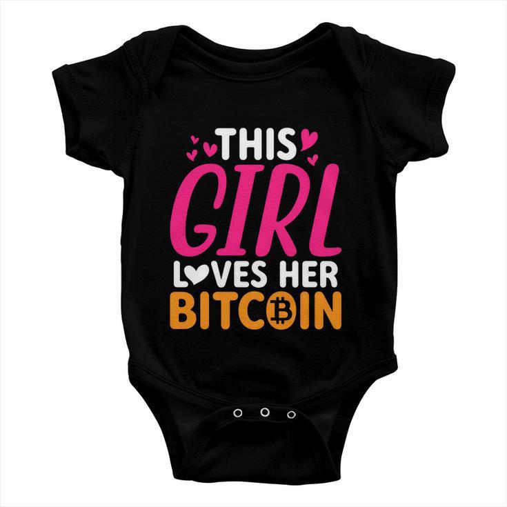 This Girl Loves Her Bitcoin S V GBaby Onesie