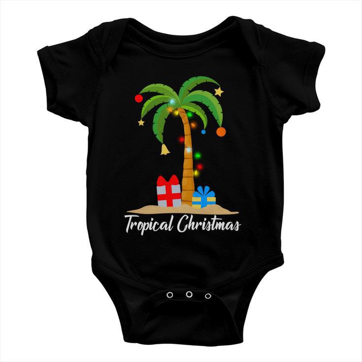 Tropical Christmas Baby Onesie