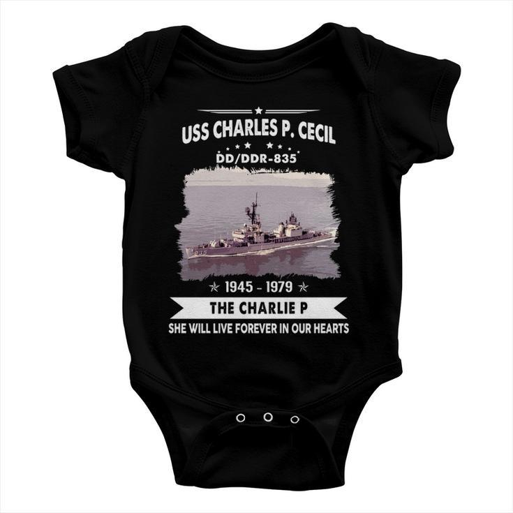 Uss Charles P Cecil Dd Baby Onesie