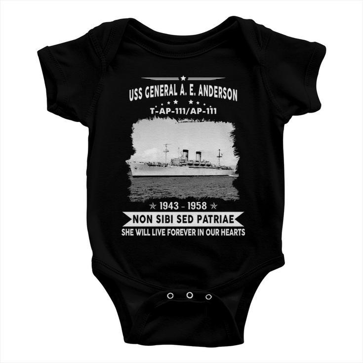 Uss General A E Anderson Tap 111 Ap Baby Onesie