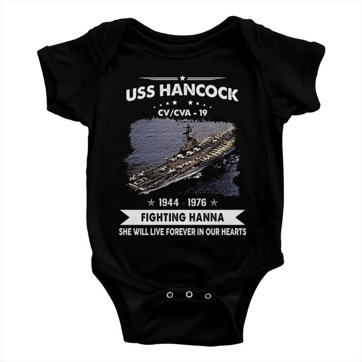 Uss Hancock Cva 19 Cv 19 Front Style Baby Onesie