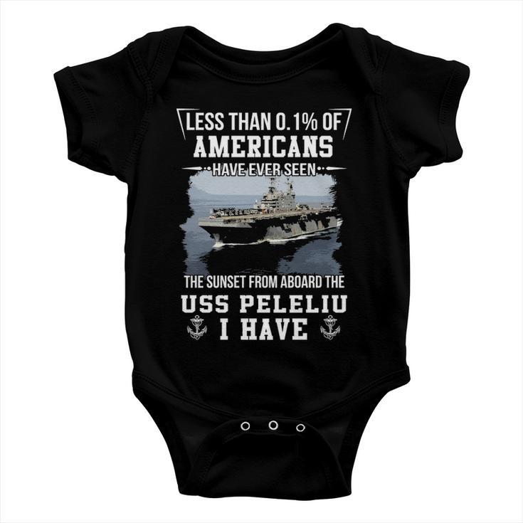 Uss Peleliu Lha 5 Sunset Baby Onesie