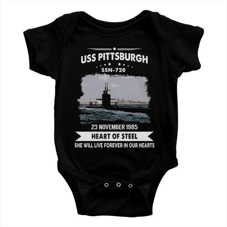 Uss Pittsburgh Ssn Baby Onesie