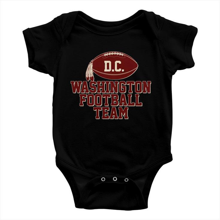 Vintage Distressed Washington Dc Football Team Tshirt Baby Onesie