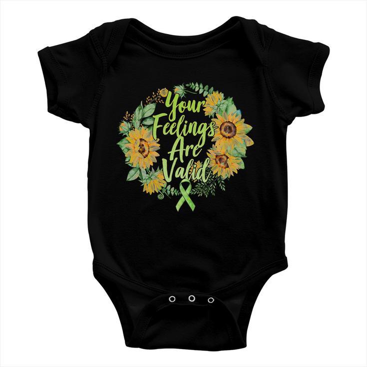 Your Feelings Are Valid Mental Health Awareness Baby Onesie