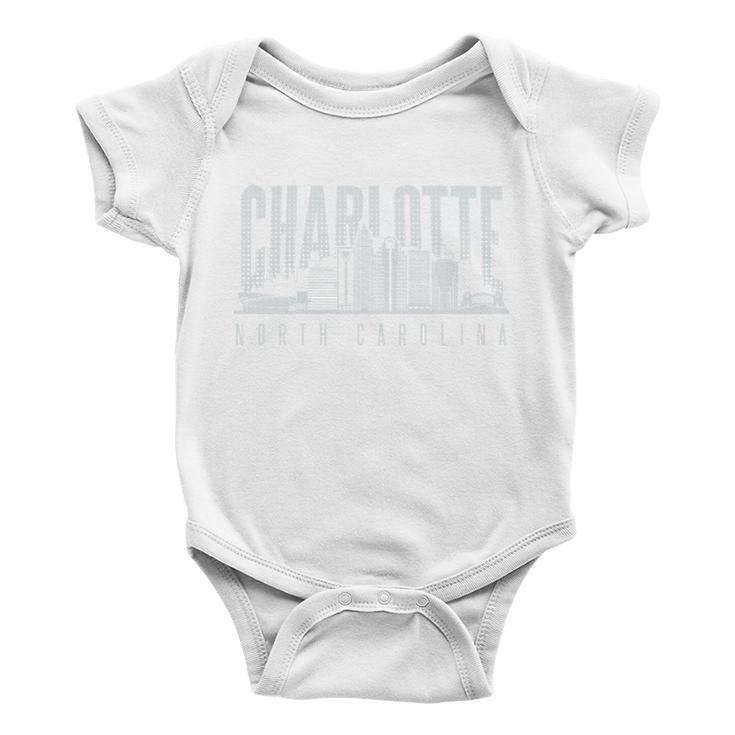 Charlotte North Carolina City Tshirt Baby Onesie