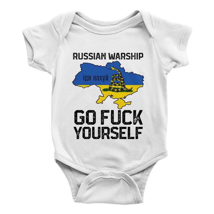 Russian Warship Go F Yourself Russian Warship Go Fuck Yourself Tshirt Baby Onesie