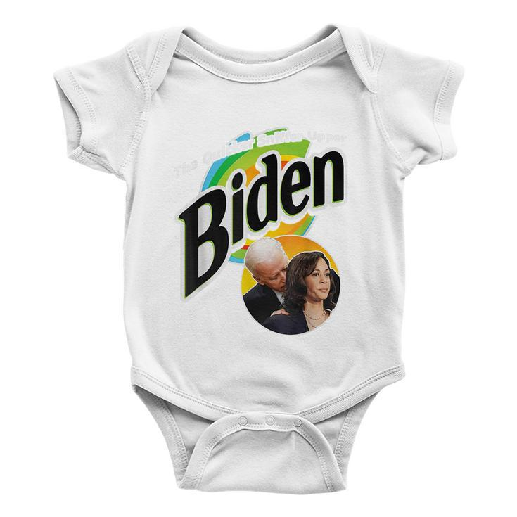 The Quicker Sniffer Upper Anti Biden Pro Trump Funny 21 Tshirt Baby Onesie
