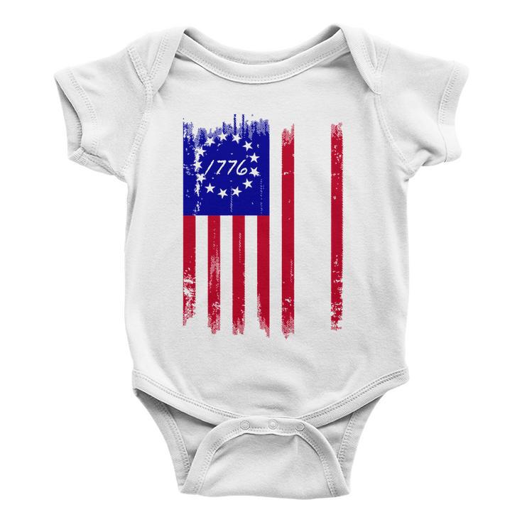 Ultra Maga Betsy Ross Usa Flag Trump 2024 Anti Biden Baby Onesie