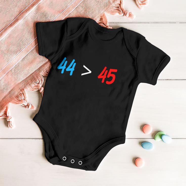 44 45 Red White Blue 44Th President Is Greater Than 45 Tshirt Baby Onesie