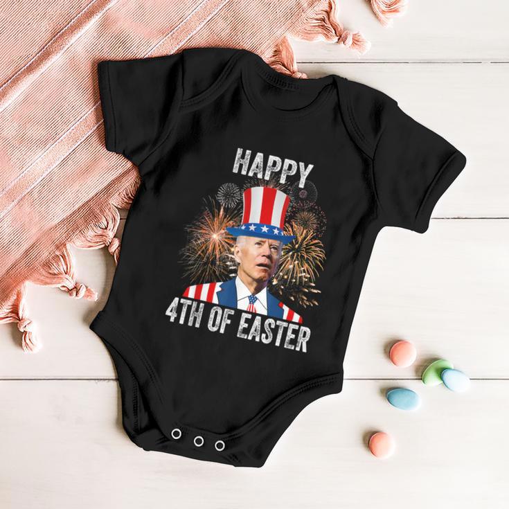 4Th Of Easter Funny Happy 4Th Of July Anti Joe Biden Baby Onesie