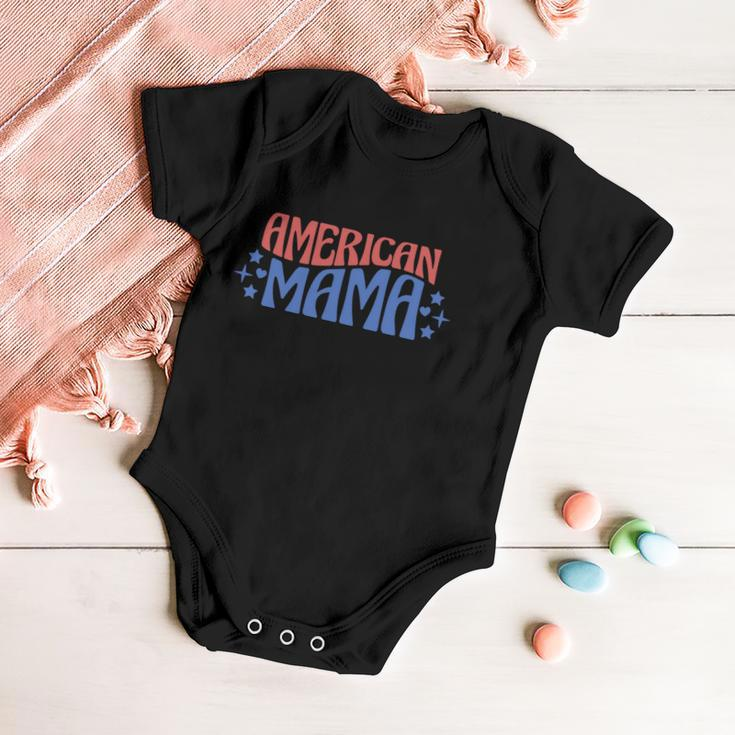 American Mama 4Th Of July V2 Baby Onesie