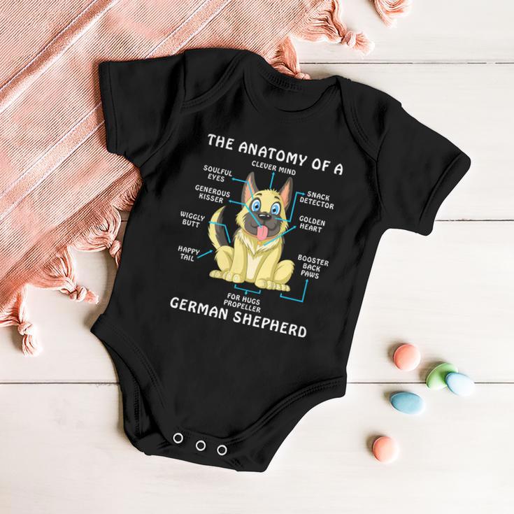 Anatomy Of German Shepherd Baby Onesie