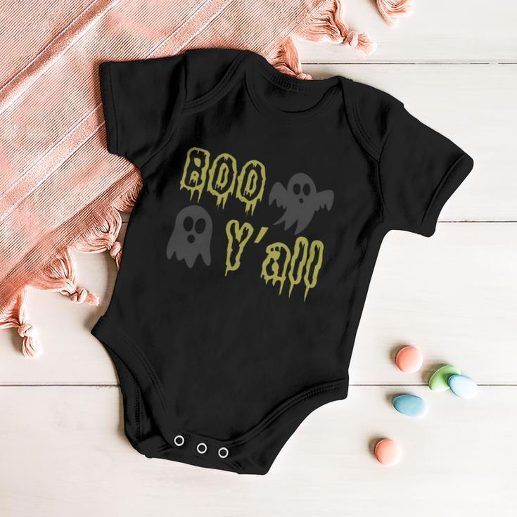 Boo Yall Ghost Boo Halloween Quote Baby Onesie