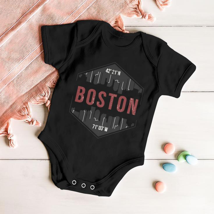 Boston Skyline V2 Baby Onesie