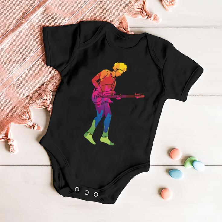 Cool Colorful Music Guitar Guy Baby Onesie
