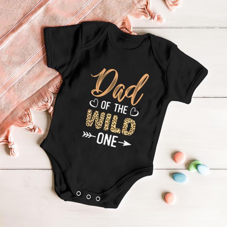 Dad Of The Wild One Toddler 1St Birthday Leopard Dad Boy Baby Onesie