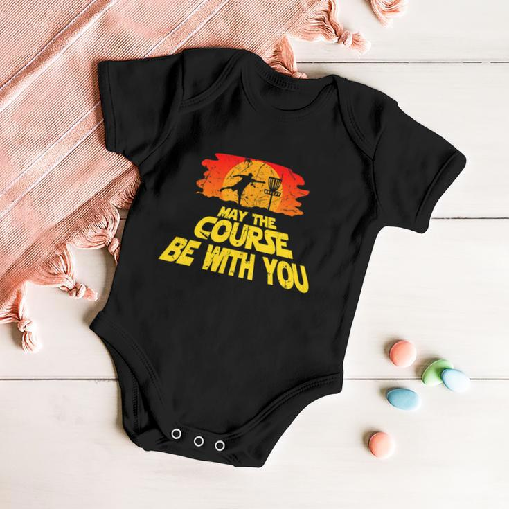 Disc Golf Shirt May The Course Be With You Trendy Golf Tee Baby Onesie