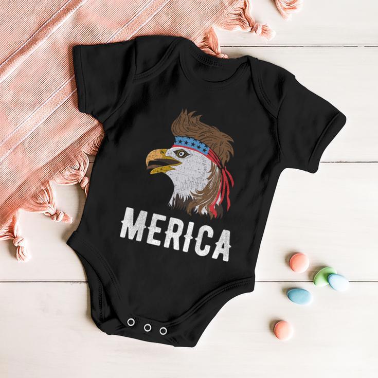 Eagle Mullet 4Th Of July Usa Patriot Merica Cool Gift Baby Onesie