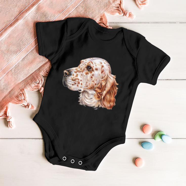 English Setter Dog Tshirt Baby Onesie