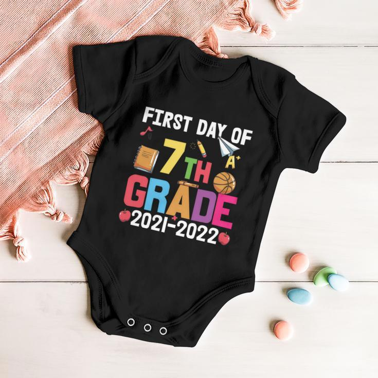 First Day Of 7Th Grade 2021_2022 Back To School Baby Onesie