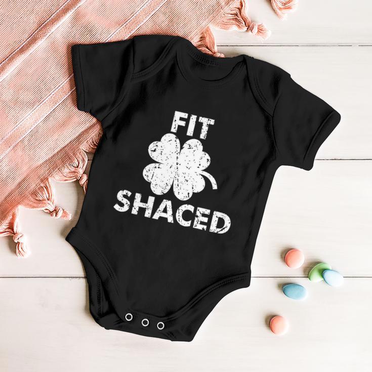 Fit Shaced Funny St Patricks Day Irish Clover Beer Drinking Tshirt Baby Onesie