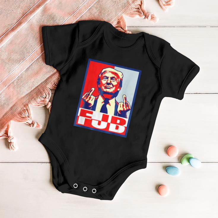 Fjb Trump Middle Finger Tshirt Baby Onesie