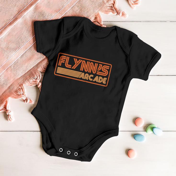 Flynns Arcade Vintage Retro 80S Logo Tshirt Baby Onesie