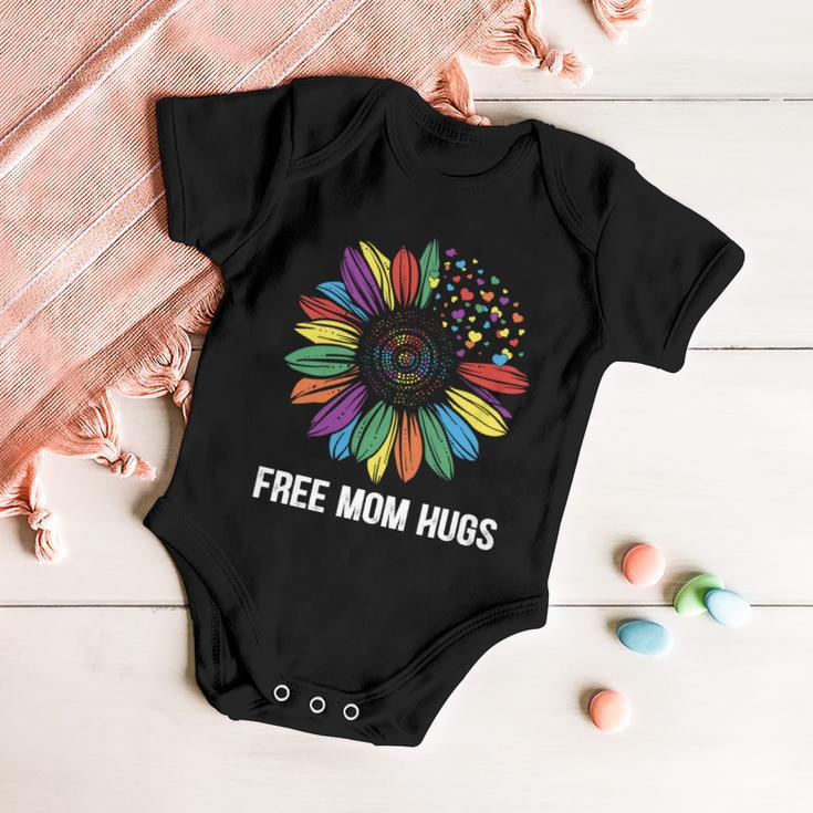 Free Mom Hugs Daisy Lgbt Pride Month Baby Onesie